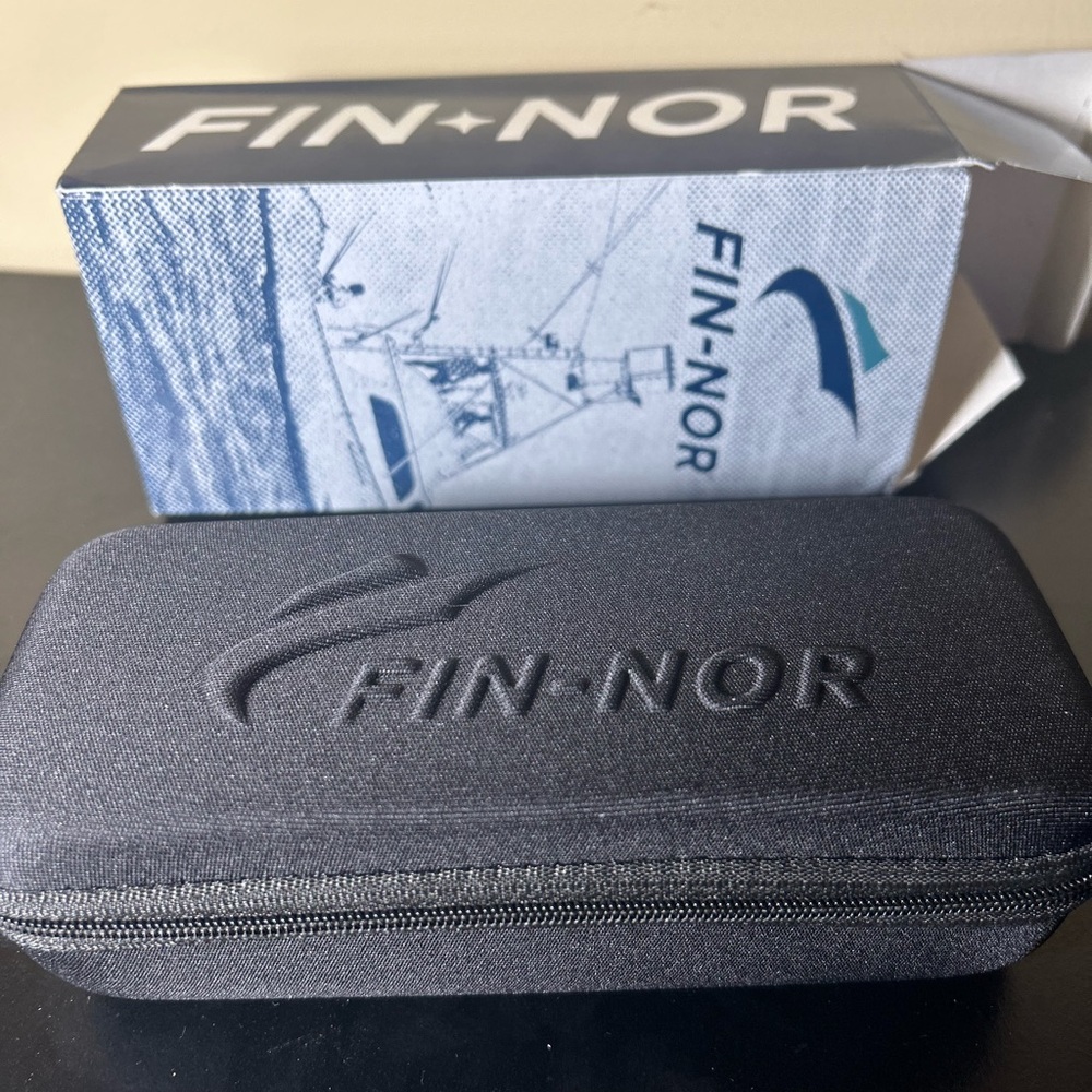 Fin Nor Matte Sienna Glasses with Blue Polarized Lenses - Picture 5 of 5